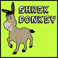How to Draw Donkey from Shrek with Easy Step by Step Drawing Tutorial