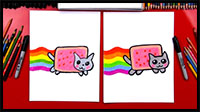 how to draw the nyan cat