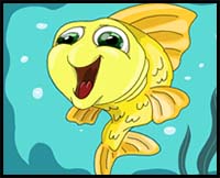 How to Draw a Cute Fish