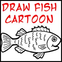 Drawing a Cartoon Fish with Easy Sketching Instructions