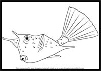 How to Draw a Longhorn Cowfish