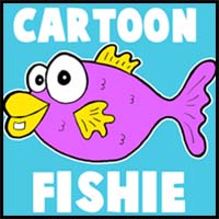 How to Draw Cartoon Fish with Basic Shapes for Kids