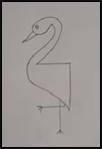 How to Draw Flamingo Birds