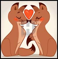 How to Draw Foxes in Love