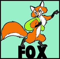 How to Draw Sneaky Cartoon Foxes with Easy Step by Step Drawing Tutorial