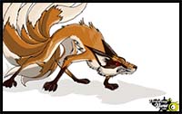 How to Draw a Kitsune, Nine-Tailed Fox