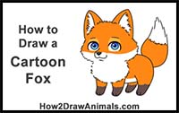 How to Draw a Fox (Cartoon)
