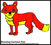 How to Draw a Cartoon Fox