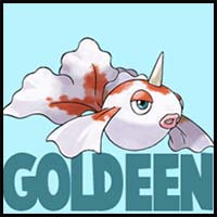 How to Draw Goldeen from Pokemon in Easy Steps Drawing Tutorial