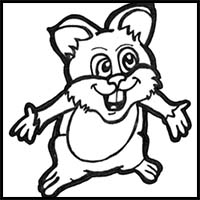 How to Draw Cartoon Hamsters with Easy Step by Step Drawing Tutorial