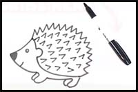 How to Draw Cartoon Hedgehogs & Realistic Hedgehogs : Drawing Tutorials &  Drawing & How to Draw Hedgehogs Drawing Lessons Step by Step Techniques for  Cartoons & Illustrations