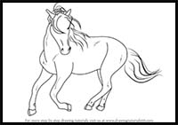 How to Draw a Barb Horse