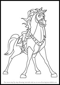 How to Draw Maximus from Tangled