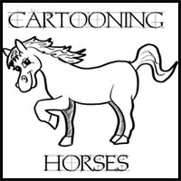 How to Draw Cartoon Horses with Easy Step by Step Drawing Tutorial