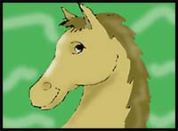 How to Draw a Horse Head Step by Step