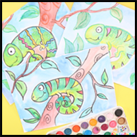 How to Draw a Chameleon | Easy Step-by-Step & Templates