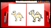 How to Draw a Cartoon Camel