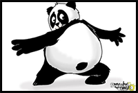 How to Draw a Cartoon Panda