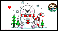 

How to Draw a Polar Bear for Winter Holiday Easy