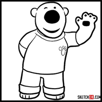How to Draw Poby the Polar Bear | Pororo