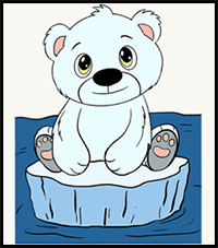How to Draw a Polar Bear Cub