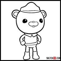 How to draw Barnacles Bear | Octonauts