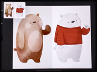 The Cutest Way to Draw a BEAR • Easy Step by Step Procreate Tutorial