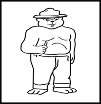 How to Draw  Smokey The Bear in 6 Easy Steps