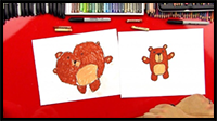 How To Draw A Cartoon Bear (For Young Artists)