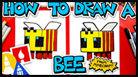 How to Draw a Minecraft Bee