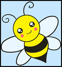 How to Draw a Bee for Kids