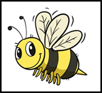 How to Draw a Bee – A Step by Step Guide