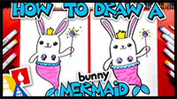 How to Draw a Cute Bunny Mermaid