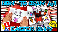 How to Draw a Big Mouth Easter Bunny – Folding Surprise