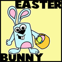 How to Draw a Cartoon Easter Bunny