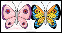 How to Draw a Butterfly: Easy Beautiful Butterfly Drawing (Step-By-Step)
