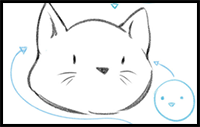 How to Draw a Cute Cat