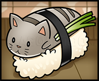 How to Draw Sushi Cat