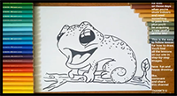 How to Draw a Chameleon Step by Step for Kids