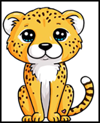 How to Draw Cartoon Cheetahs & Realistic Cheetahs : Drawing Tutorials &  Drawing & How to Draw Cheetahs Drawing Lessons Step by Step Techniques for  Cartoons & Illustrations