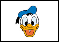 how to draw Donald Duck step by step