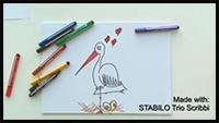 How to Draw a Stork