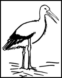 How to Draw Storks : Drawing Tutorials & Drawing & How to Draw Storks ...