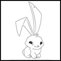 how to draw bunny from animal jam