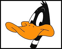 how to draw daffy duck
