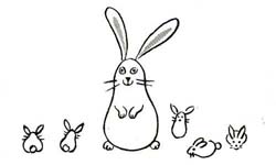 How to Draw Bunny Rabbits : Drawing Tutorials & Drawing & How to Draw
