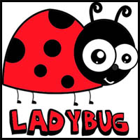 How to Draw Cartoon Ladybugs in Easy Step by Step Drawing Tutorial