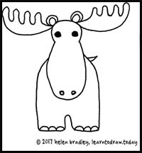 How to Draw a Cute Moose in 6 Steps
