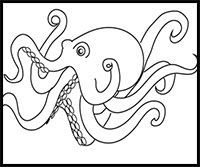 drawing octopus