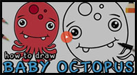what how to draw a baby octopus